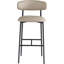 Tabouret de bar rembourré en cuir Lupita-840074833-840074840
