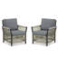 Ensemble de 2 chaises de patio pour l'extérieur