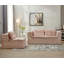 Canapé-lit modulaire multifonctionnel avec méridienne indépendante et couverture fonctionnelle, canapé en velours côtelé moelleux, canapé-lit convertible, lit très grand 80 po, canapé moelleux à assise profonde, rose-1146911337