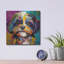  «Wouf Shih Tzu» par Rich Monet, art mural en métal, 12 po x 12 po-1549669380