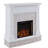 Cheridy 23'' W White/rustic White Electric Fireplace