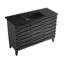 Meuble-lavabo en chêne noir Cascade 48 po avec comptoir en céramique noir à 3 trous-98796187-121677770-121677772
