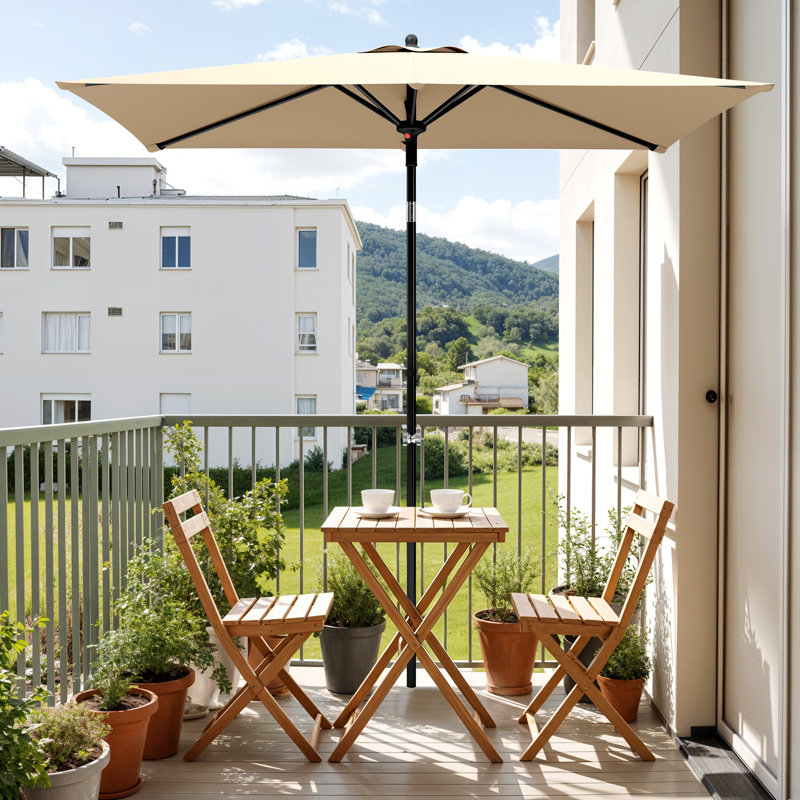 210cm Balcony Parasol, Beige