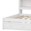 Lit de jour moderne avec tablettes de rangement intégrées, ports USB intégrés, éclairage à DEL et tiroirs-1367030656