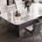 Ravinath Rectangular Faux Marble Top Dining Table-1384828702