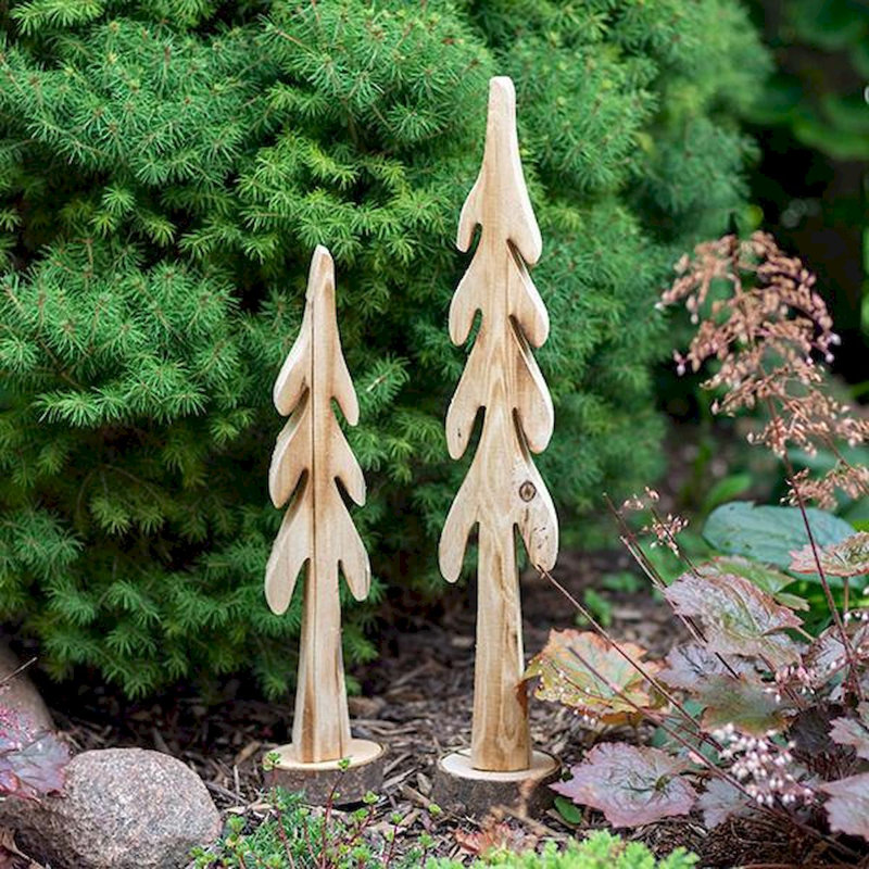 Ensemble de 2 figurines en bois