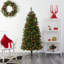 Arbre de Noël artificiel pin avec lumières DEL et pommes de pin