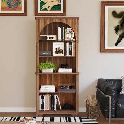 5-Tier Arched Bookcase (70.9" H)