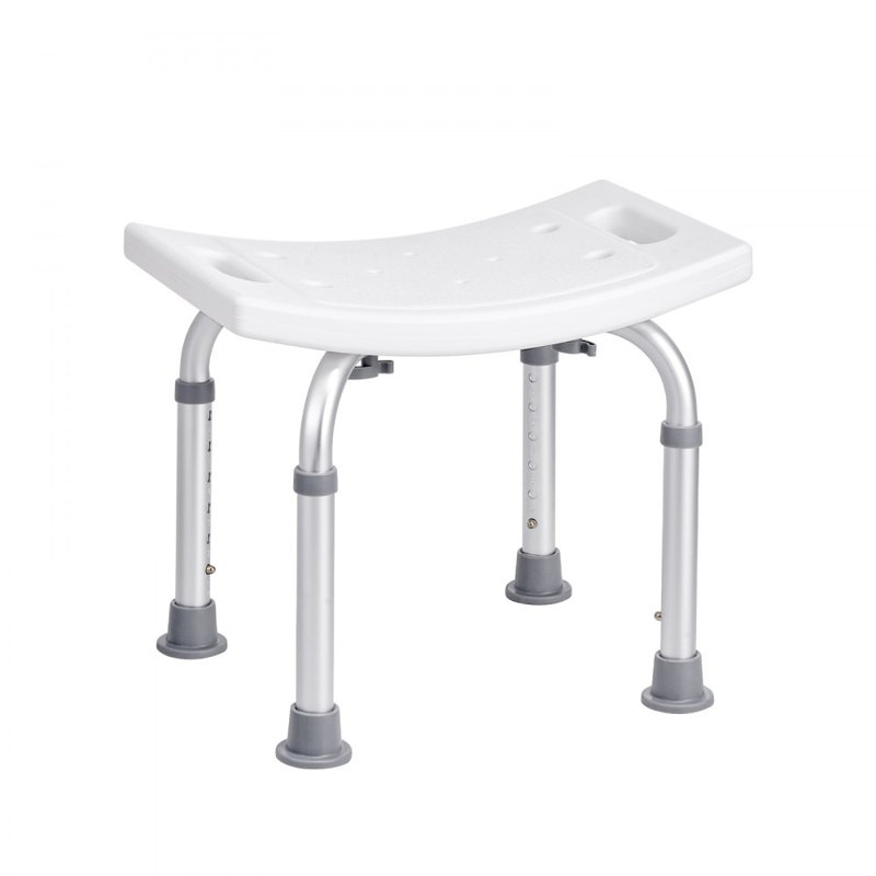 Shower Chair, Adjustable Height Shower Stool with Built-in Handles, Shower Seat