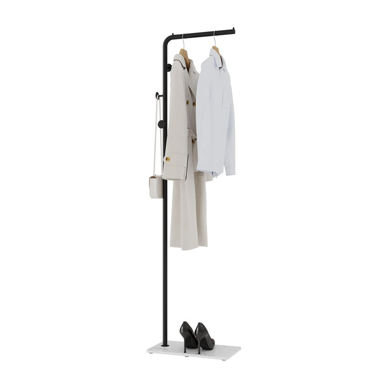 Moesley Metal Freestanding Coat Rack, Black