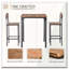 Ensemble de table de bar 3 pièces, ensemble de table de salle à manger à hauteur de comptoir industrielle, chaises et pieds en acier-391581178