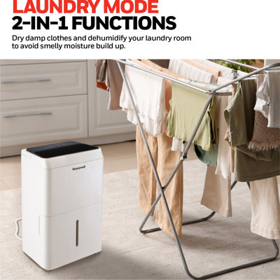 Honeywell Upgraded 25-pint Energy Star Dehumidifier For 1,500 Sq Ft, TPFIT25WK