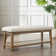 Hahnville Polyester Upholstered Storage Bench