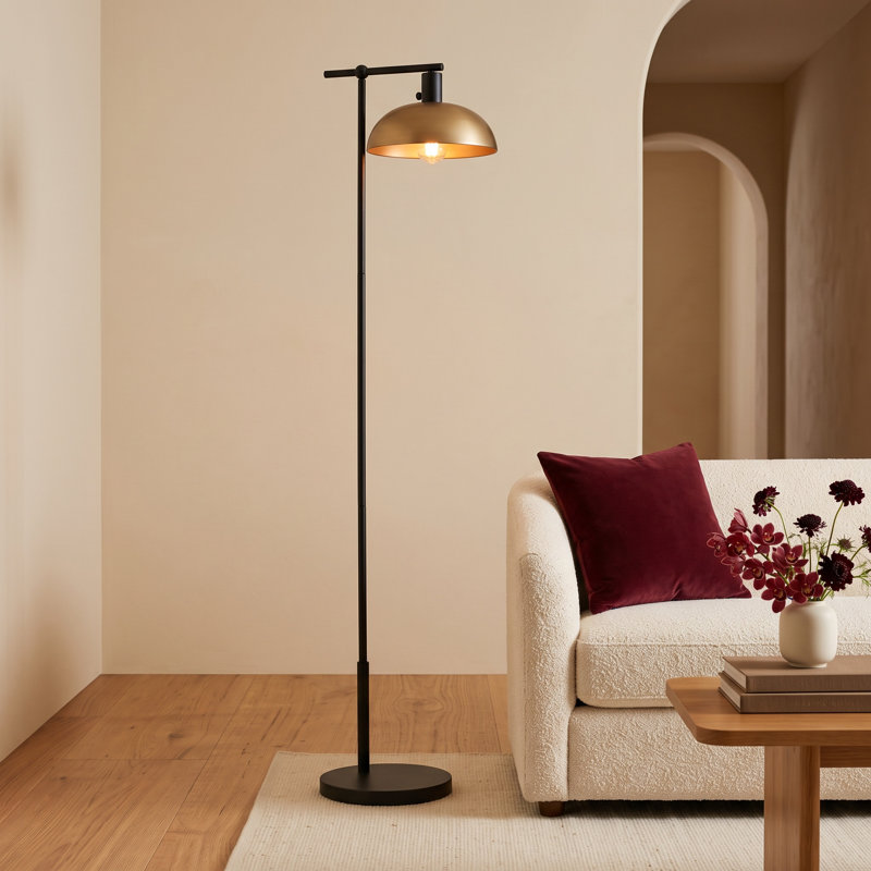 Elestren Tiburon 68" Task/Reading Floor Lamp, Gold