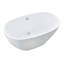 Baignoire de trempage autoportante en acrylique 55 po x 30 po