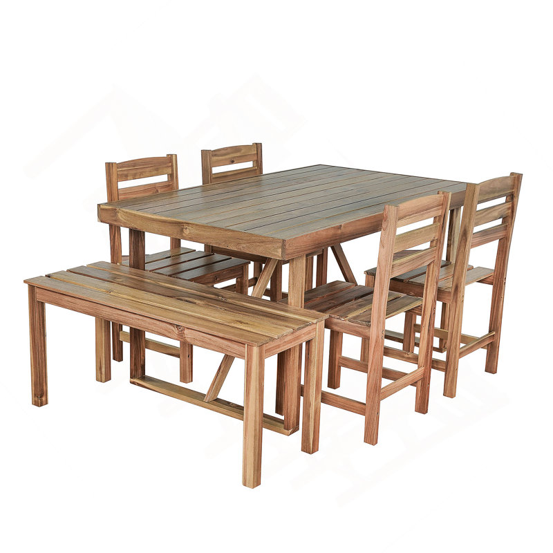 High-Quality Acacia Wood Outdoor Table And Chair Set