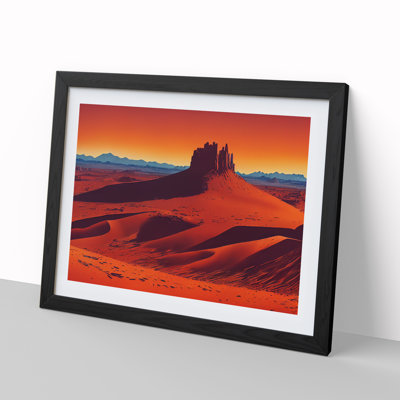 Contoured Desert - Single Picture Frame Print