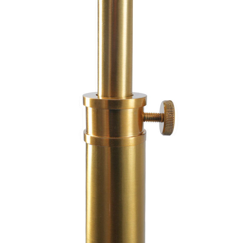 Lampe sur pied Elara extérieur doré et intérieur blanc