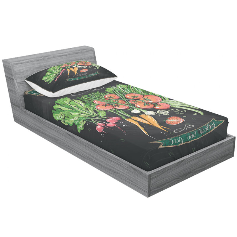 Microfiber Sheet Set, Twin Sheet Set with Fitted Sheet
