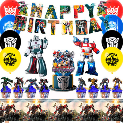29 pièces de décorations de fête Transformers
