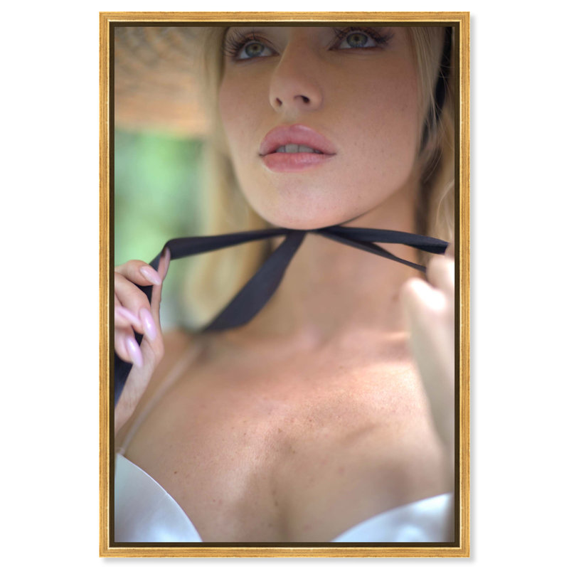 Yours Forever Canvas Fashion Print by Oliver Gal, 31"H x 21"W, Silver Frame