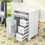 Meuble-lavabo autoportant élégant avec lavabo en céramique, tiroir rabattable, tablette réglable et support de rangement-590957403