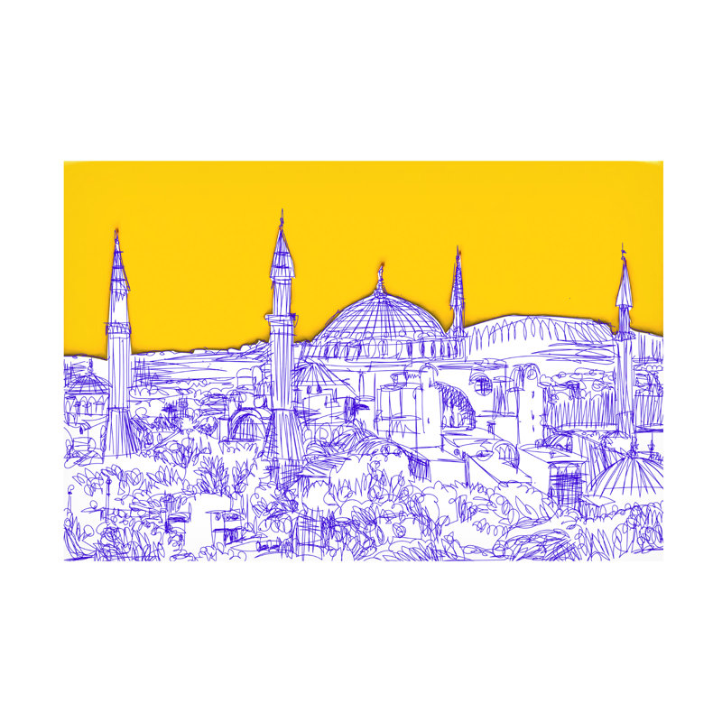 «Takun Williams Hagia Sophia Istanbul», art sur toile, H 22 po x l 32 po