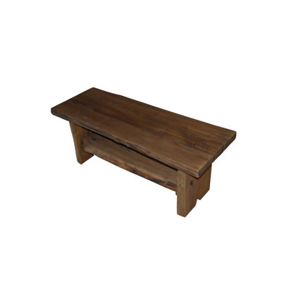 Table basse en bois massif avec rangement Teri
