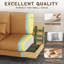 180cm Faux Leather 2-Seater Sofa With Solid Wood Frame, Spring Seat Cushion and Two Throw Pillows-2023443530