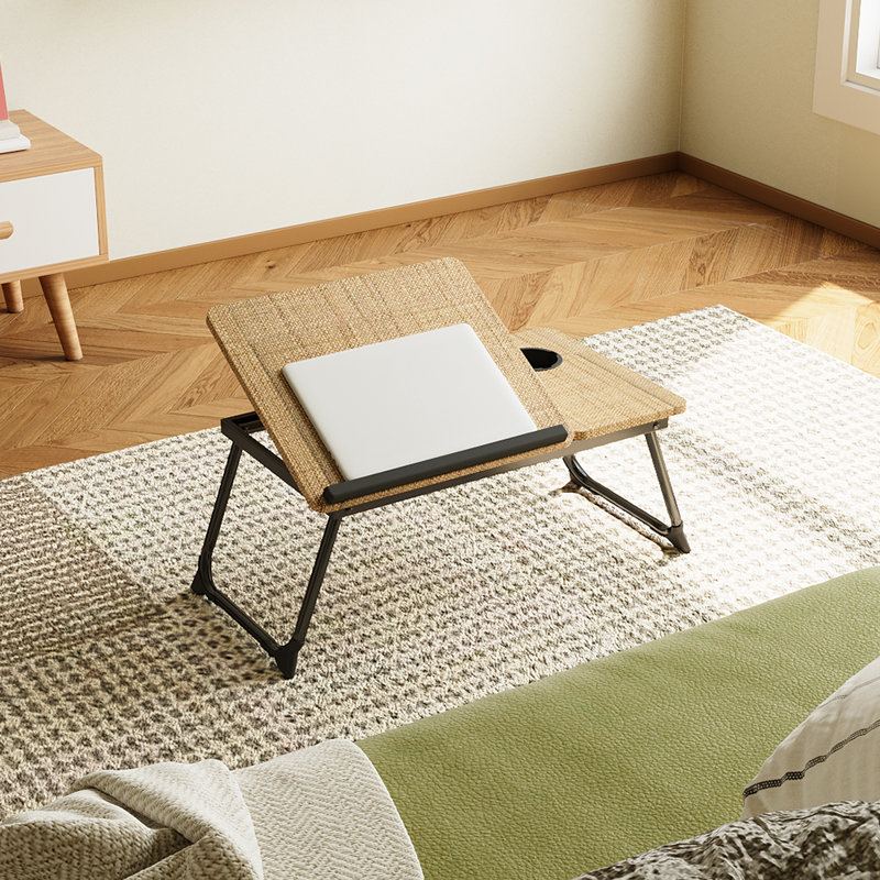 Steel Computer Desk, Oak/Black