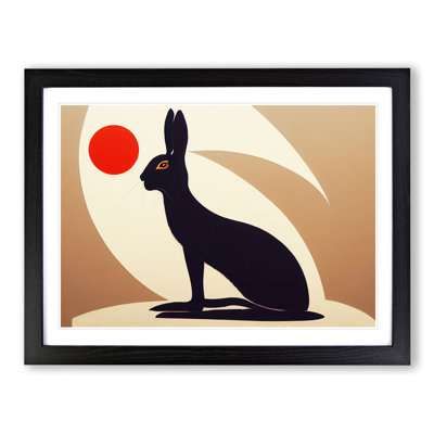 Art Deco Hare - Single Picture Frame Print