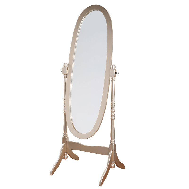 Miroir de plancher Modern Anna, Doré