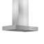 36" KECOM 700 CFM Ducted Island Range Hood in Brushed 430 Stainless Steel