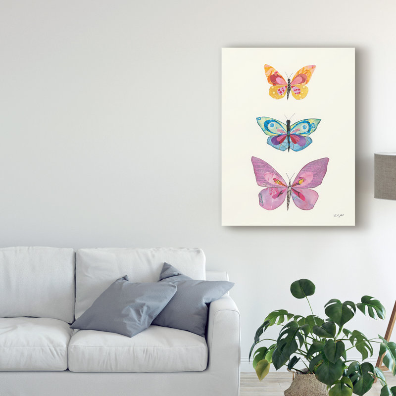 « papillon chars iii », art sur toile, H 19 po x l 14 po x P 2 po