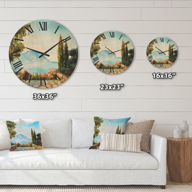Horloge murale en bois, Grand