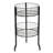 33" H X 18" W - 2-Tier Black Circular Wire Dump Bin Display