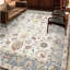 Oriental Area Rug in Beige/Wine/Light Blue-72022493