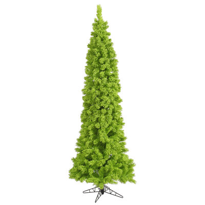Flocked Lime Fir Christmas Tree