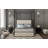 Corduroy Upholstered Canopy Bed With Tall Headboard-797322861-797322862
