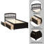 Lit plateforme avec tiroirs en bois-372778244