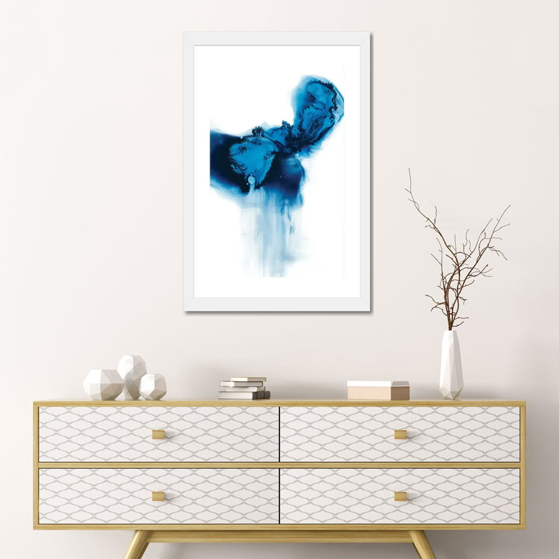Dissipation I par Ethan Harper - reproduction d'art, H 24 po x l 16 po x P 1 po, Papier encadré blanc, Blanc