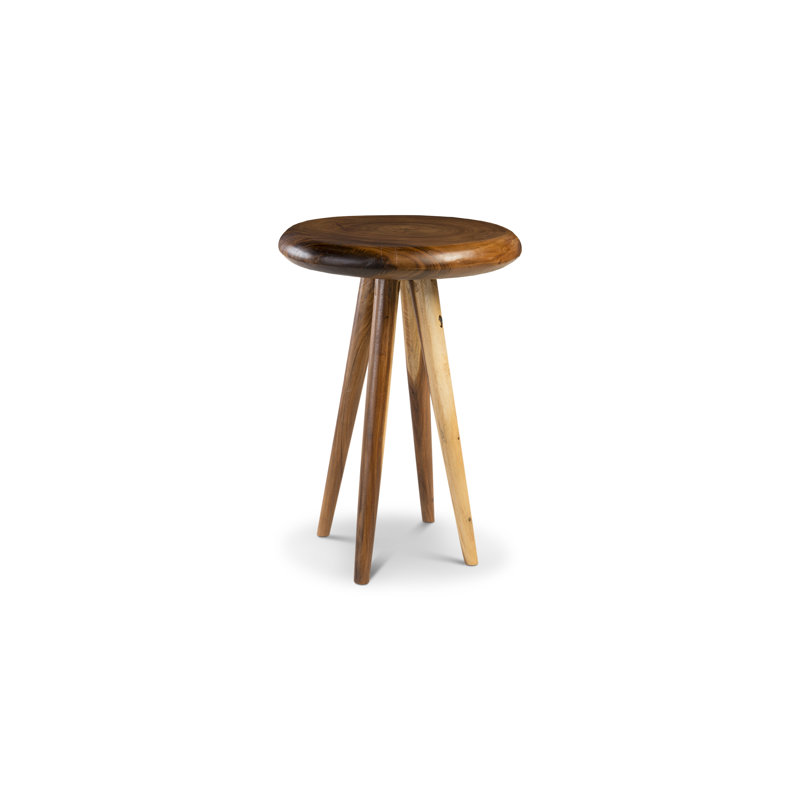 27" Modern Chamcha Wood Round Counter Height Pub Table