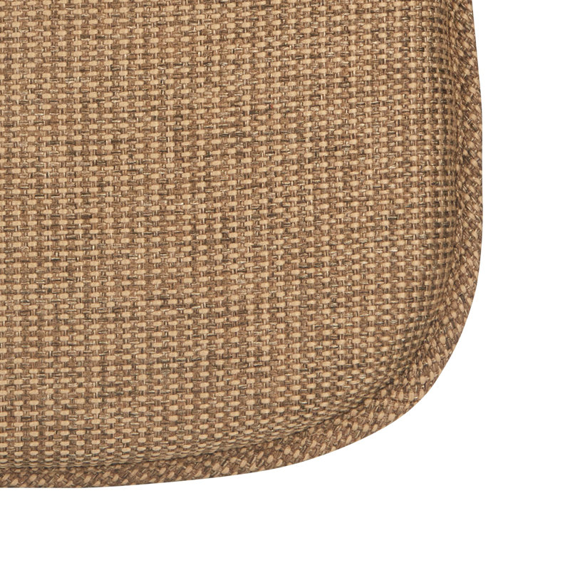 Non-Slip Mid Century Modern Shell Chair Cushion, Extra Thick Filling, Set of 4, Golden Rod