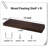 6 Piece Solid Wood Floating Shelf with Reclaimed Wood-766703858