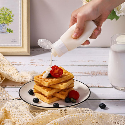 Set of 3 Leak Proof Silicone Travel Bottles Mini Sauce Dispensers