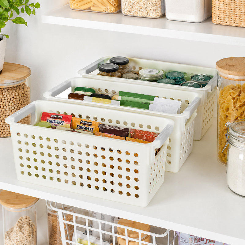 Rebrilliant Plastic Decorative Basket, 3 Pack