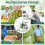 Porte-boyau d'arrosage de jardin grande capacité de 230 pi de 5/8 po avec panier de rangement à 2 roues - vert-121871803