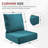 Wickes 24 In. X 24 In. Outdoor Deep Seating Lounge Chair Cushion 6" Thick Water-Resistant Seat/Back Cushion-108320050