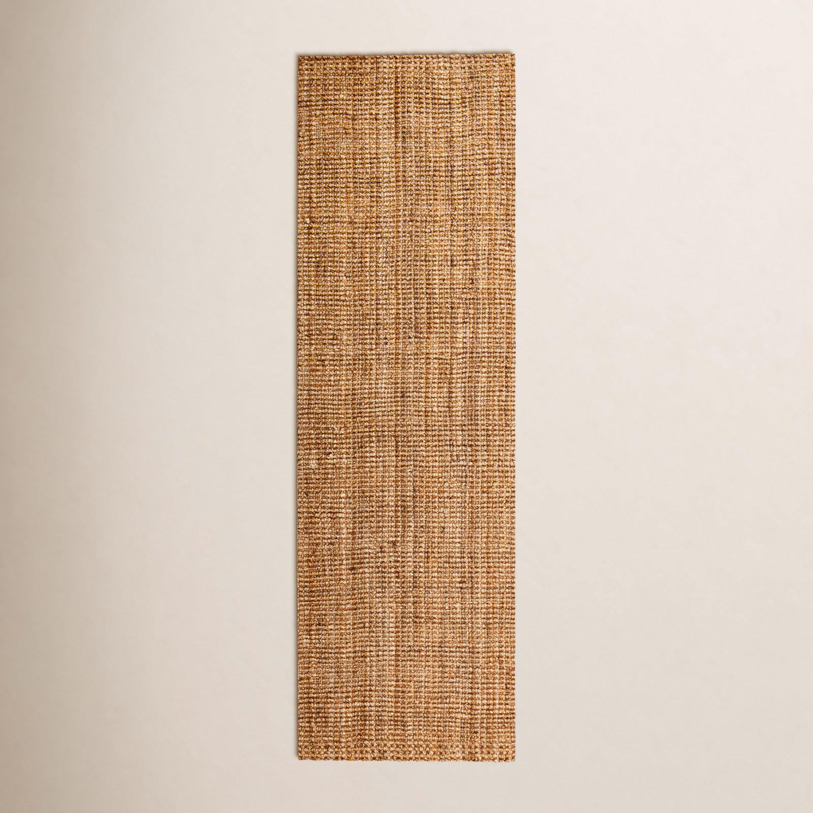 Asta Hand-Loomed Jute Indoor Area Rug in Andes Natural, Runner 2'6" x 8'