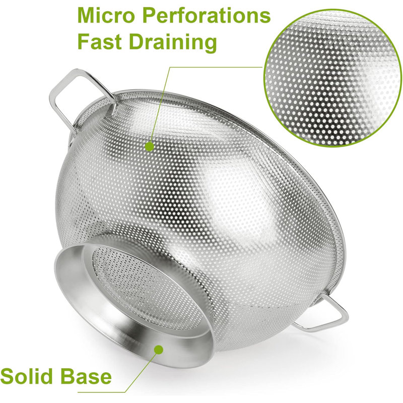 Stainless Steel 3-quart Colander